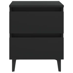 Table de nuit bois design moderne LED, 40x35x50cm