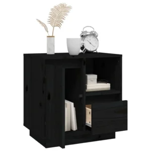 Chevet pin design rustique 2 tiroirs, 50x34x50cm