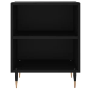 Lot de 2 tables de chevet bois design moderne 3 tiroirs, 40x30x50cm